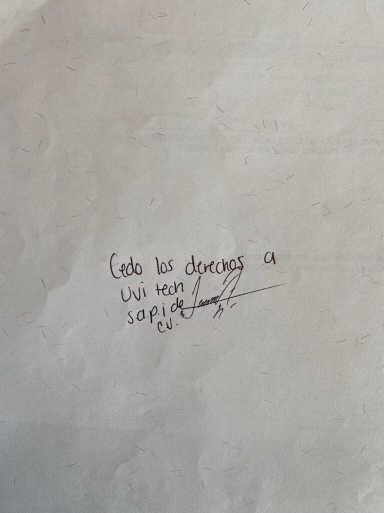 firma cedo los derechos